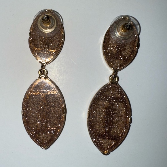 Piper K Dangly Sparkly Football Earrings Like New - Picture 4 of 4
